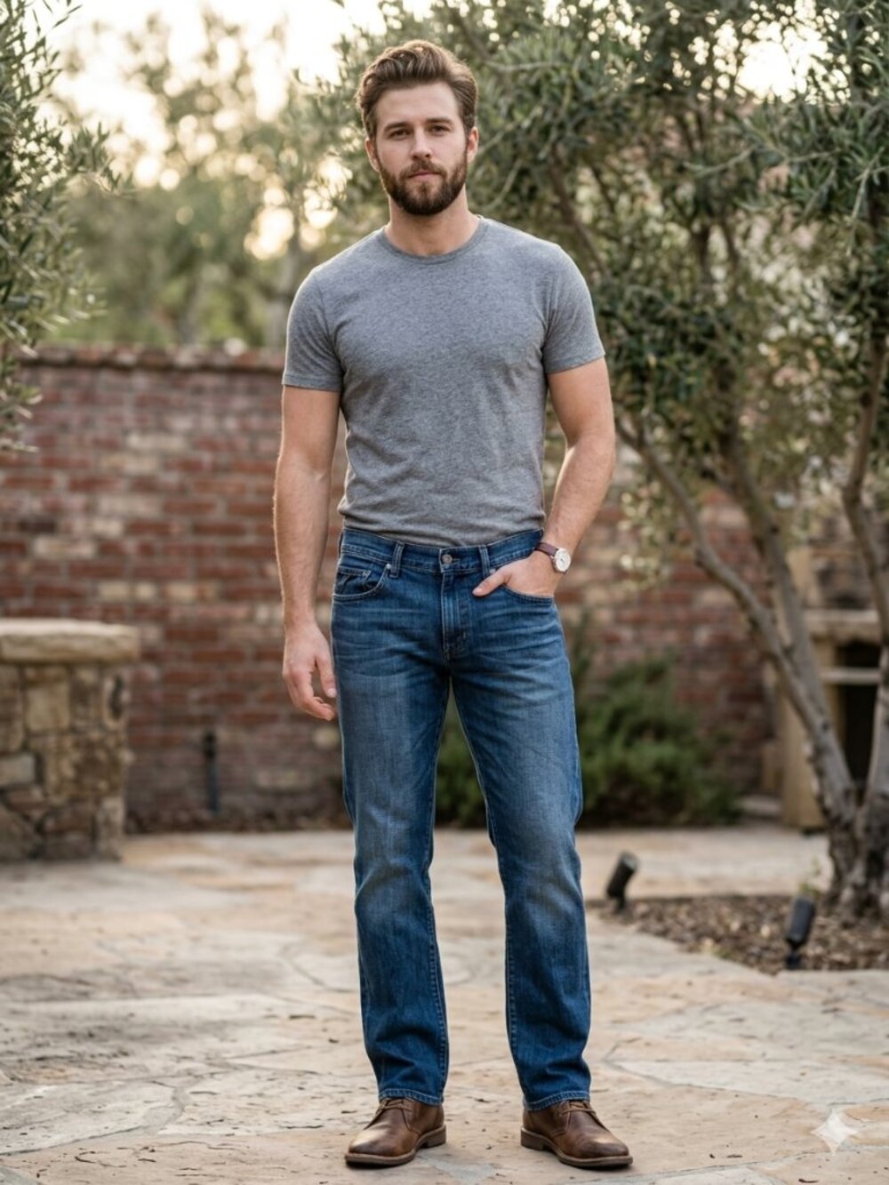 7 For All Mankind Mens Size 31 Austyn Classic Dark Blue Straight-Leg Jeans